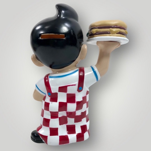 Bob’s Big Boy Retro 2001 Classic Coin Piggy Bank 8” w/Original Stopper! - Picture 2 of 4